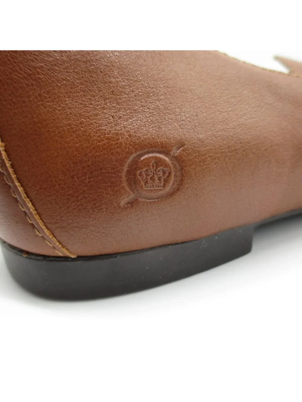 Born Carrine Leather Loafer Brown 9.5 Women’s Preppy Tailored Flat With Bow